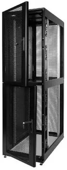 Шкаф напольный 19", 40U ЦМО ШТК-СП-К-2-40.6.12-44АА-Ч ПРОФ (600x1200) 2 секции, дверь перфор. 2 шт., черный, в сборе