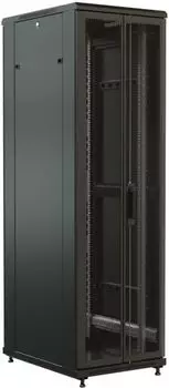 Шкаф напольный 19", 42U WRLine WR-TT-4261-DD-RAL9004 2055x600х1000 мм, передняя и задняя распашные перфорированные двери (75%), цвет черный (RAL 9004)