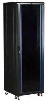 Шкаф напольный 19", 47U TWT TWT-CBB-47U-8x12-G1 19" Business, 47U 800x1200, черный, передняя дверь стекло, задняя дверь распашная металл