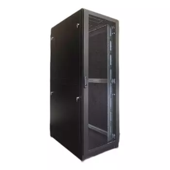 Шкаф напольный 19", 48U ЦМО ШТК-М-48.8.12-88АА-9005 двойные перфорированные двери 2 шт, черный