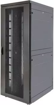 Шкаф напольный 19", 48U Eurolan 60F-48-7C-94BL Rackcenter D9000 48U 7501200, передняя дверь перфорированная одностворчатая, задняя дверь перфорирован