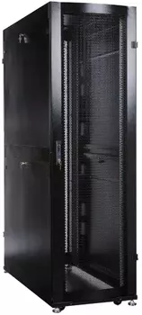 Шкаф напольный 19", 48U Schneider Electric LCSR3107 2255x600x1070 мм, передняя одностворчатая и задняя двустворчатая перфорированные двери, черный