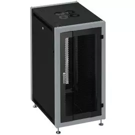 Шкаф напольный 19", 15U SYSMATRIX SL 6015.933 600x1000x800mm (ШхГхВ) передняя дверь перфорированная, задняя дверь перфорированная, поворотная ручка с