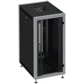 Шкаф напольный 19", 15U SYSMATRIX SL 6815.913 600x800x800mm (ШхГхВ) передняя дверь стеклянная, задняя дверь перфорированная, поворотная ручка с замком