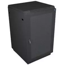 Шкаф напольный 19", 27U ЦМО ШТК-М-27.6.10-44АА-9005 (600x1000) дверь перфорированная, черный (3 мест