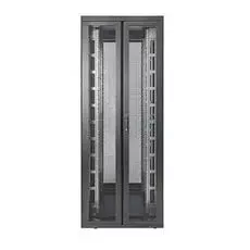 Шкаф напольный 19, 42U Eurolan 60F-42-7C-95BL Rackcenter D9000 750 1200, передняя дверь перфорированная двустворчатая, задняя дверь перфорированная