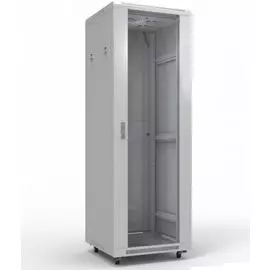 Шкаф напольный 19", 42U Rexant 04-2306 Standart 600х800 мм, передняя дверь стекло, задняя дверь металл, RAL 7035 (состоит из 2 частей)