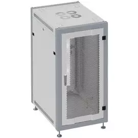 Шкаф напольный 19", 42U SYSMATRIX SL 6642.733 600x600x2000mm (ШхГхВ) передняя дверь перфорированная, задняя дверь перфорированная, поворотная ручка с