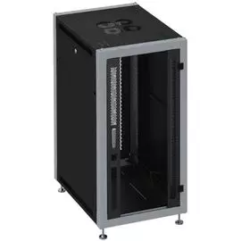 Шкаф напольный 19", 42U SYSMATRIX SL 6642.914 600x600x2000mm (ШхГхВ) передняя дверь стеклянная, задняя дверь двухстворчатая перфорированная, поворотна