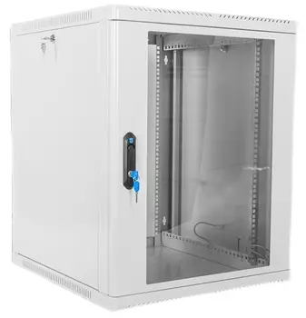 Шкаф настенный 19", 12U ЦМО ШРН-12.350 телекоммуникационный сварной (600 350) съёмные стенки, дверь стекло