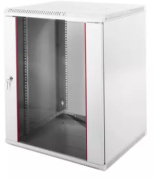 Шкаф настенный 19", 12U ЦМО ШРН-Э-12.350 телекоммуникационный разборный (600х350) дверь стекло