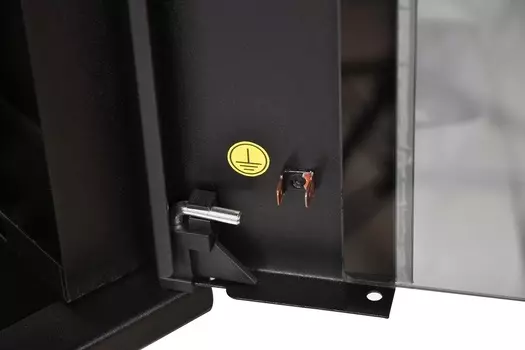 Шкаф настенный 19", 12U ЦМО ШРН-Э-12.500-9005 (600 520) дверь стекло, черный