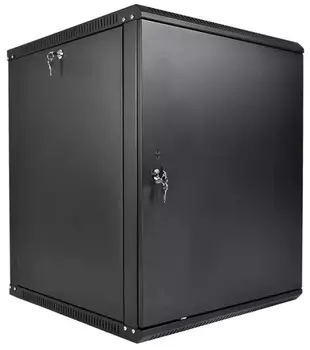 Шкаф настенный 19", 15U ЦМО ШРН-Э-15.650.1-9005 телекоммуникационный разборный ЭКОНОМ (600 650) дверь металл, цвет черный
