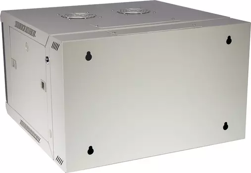 Шкаф настенный 19", 15U TWT TWT-CBW3M-15U-6x6-GY 3-секционный, 600x600, металлическая дверь