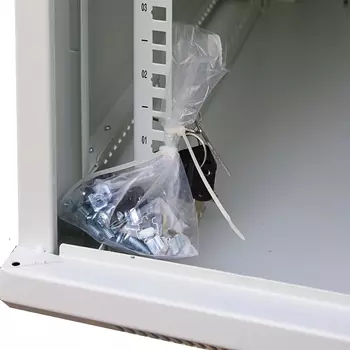 Шкаф настенный 19", 22U Cabeus SH-05F-22U60/45-R 600x450x1082mm (ШхГхВ) дверь стекло, цвет серый (RAL 7035)