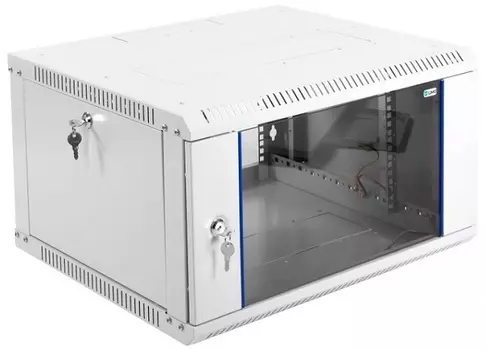 Шкаф настенный 19", 6U ЦМО ШРН-6.500 телекоммуникационный сварной (600 500) съёмные стенки, дверь стекло