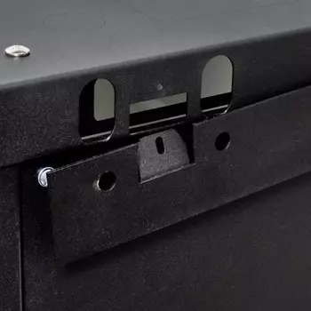 Шкаф настенный 19", 9U ЦМО ШРН-9.350-9005 коммутационный 600x350мм пер.дв.стекл 200кг черный 300мм 12кг 180град. 479мм IP20 металл