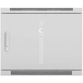 Шкаф настенный 19", 12U Cabeus SH-05F-12U60/35m-R 600x350x635mm (ШхГхВ) дверь металл, цвет серый (RAL 7035)