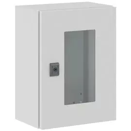 Шкаф навесной DKC R5CEX0432 серия CE, с прозрачной дверью, 400 x 300 x 200мм, IP66, с монтажной панелью, "RAM Block"