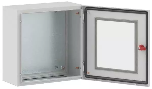 Шкаф навесной DKC R5STX0442 серия ST, с прозрачной дверью, 400 x 400 x 200 мм, IP66, с монтажной панелью, "RAM Block"