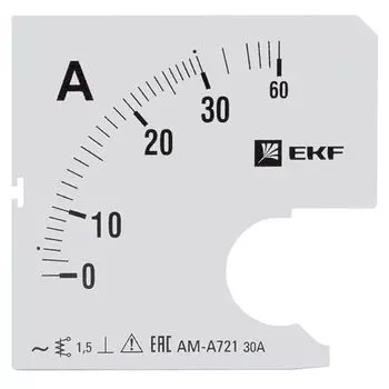Шкала сменная EKF s-a721-30 для A721 30/5А-1,5