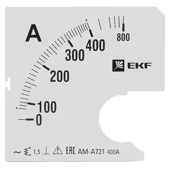 Шкала сменная EKF s-a721-400 для A721 400/5А-1,5
