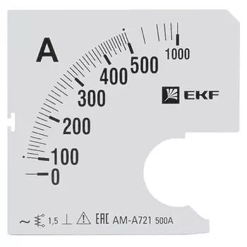 Шкала сменная EKF s-a721-500 для A721 500/5А-1,5