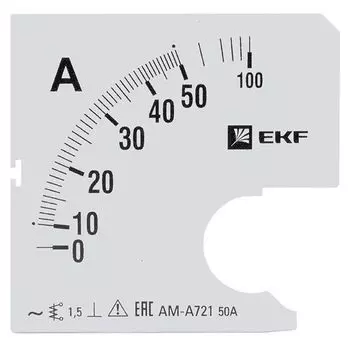Шкала сменная EKF s-a721-50 для A721 50/5А-1,5