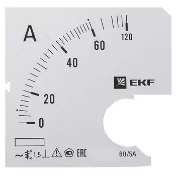 Шкала сменная EKF s-a721-60 для A721 60/5А-1,5