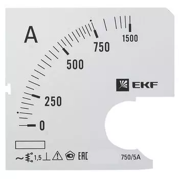 Шкала сменная EKF s-a721-750 для A721 750/5А-1,5