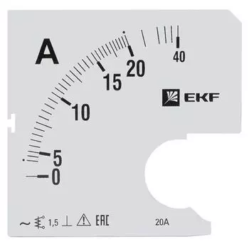 Шкала сменная EKF s-a961-20 для A961 20/5А-1,5