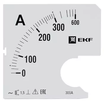Шкала сменная EKF s-a961-300 для A961 300/5А-1,5