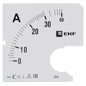 Шкала сменная EKF s-a961-30 для A961 30/5А-1,5