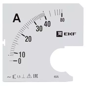 Шкала сменная EKF s-a961-40 для A961 40/5А-1,5