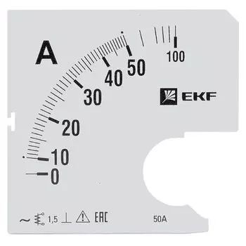 Шкала сменная EKF s-a961-50 для A961 50/5А-1,5