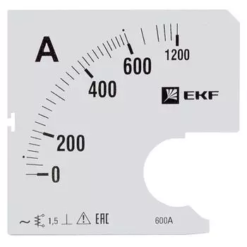 Шкала сменная EKF s-a961-600 для A961 600/5А-1,5