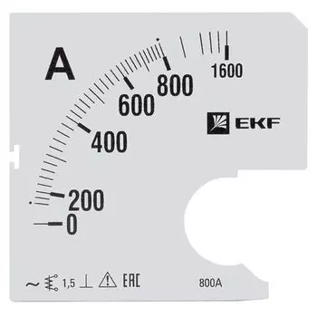 Шкала сменная EKF s-a961-800 для A961 800/5А-1,5