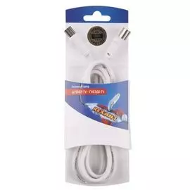 Шнур Rexant 06-3081 шт. TV - гн. TV 3М, белый
