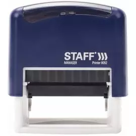 Штамп самонаборный STAFF Printer 8052 237424 4-строчный , оттиск 48х18 мм, касса в комплекте