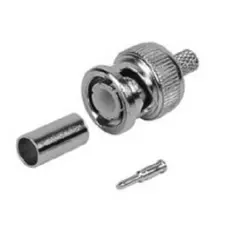 Штекер LAZSO APBC13-RG59 BNC на коаксиальный кабель RG59. Крепление к кабелю - под обжим. 1 шт. Диапазон частот 0-1ГГц. Материал корпуса -цинк. Покр