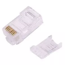 Штекер LAZSO APJ15 (8P8C) для кабеля CAT6, со вставкой, 1шт.