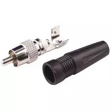 Штекер LAZSO APR012 RCA , крепление кабеля под винт. 1шт. Материал - латунь. Покрытие - никель(корпус), никель (центральный контакт). Пластиковая муфт