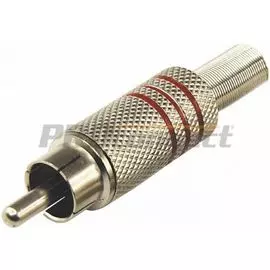 Штекер PROCONNECT 14-0410-4 RCA Металл под винт ZN Черные ( упак.100шт)