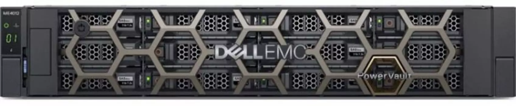 Система хранения данных Dell PowerVault ME4012 12LFF(3,5") 2U/ 8xSFP+ Converged FC16 or 10GbE iSCSI/ Dual Controller/ w/o Tranceivers/ noHDD/ Bezel/ R