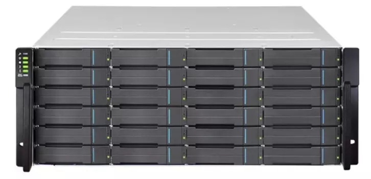 Система хранения данных Infortrend EonStor GS 3000 Gen3 GS3024R03C0FD-8U32 4U/24bay Dual controller, 4x12Gb/s SAS Exp.,4x25GbE(SFP28)+4x host board,4x