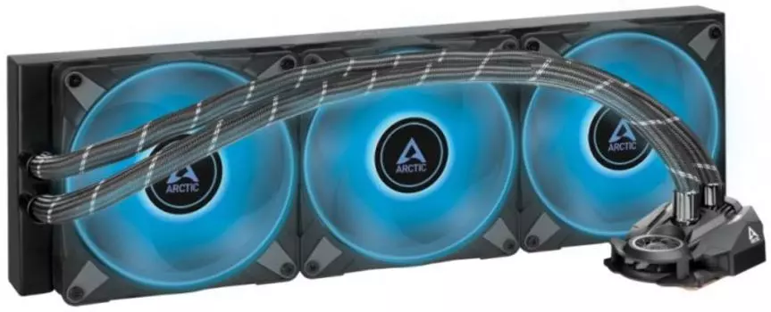 Система охлаждения жидкостная ARCTIC Liquid Freezer II-420 RGB ACFRE00110A black, 1700, 1200, 115X, 2011-3(Square ILM), 2066(Square ILM), AM5, AM4 (Cu