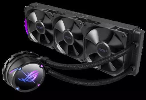 Система охлаждения жидкостная ASUS ROG STRIX LC II 360 ARGB 90RC00F1-M0UAY4 LGA1700/1200/115x/1366/2011/2011-3/2066/AM5/AM4/TR4 (3*120mm fan, 800-2500