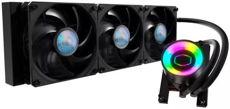 Система охлаждения жидкостная Cooler Master Masterliquid ML360 Mirror MLX-D36M-A18PK-T1 TR4, aluminium, 3*120mm fan, 650-1800rpm, 62CM, 8-27dBA, 4-pin