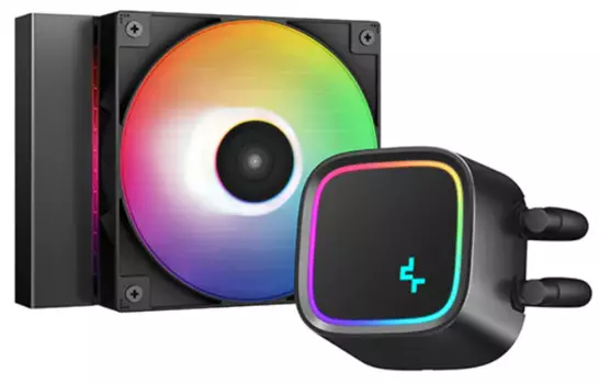 Система охлаждения жидкостная Deepcool LE300 LGA1700/1200/115x/AM5/AM4 (120mm fan, 500-2250rpm, 85.85CFM, 32.9dBA, 4-pin PWM) RET