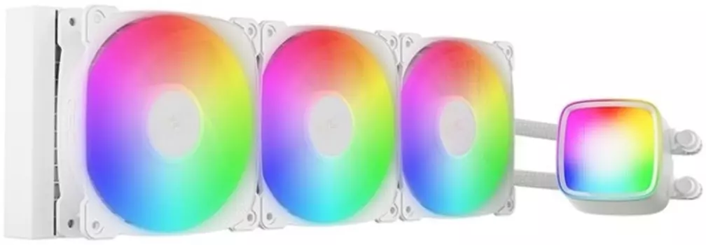 Система охлаждения жидкостная Geometric Future Eskimo Pro 360 1C251W0361000 White 3*120mm ARGB